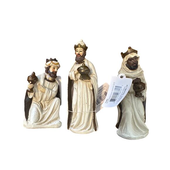 Transpac Resin Nativity Set 7pc Holy Family Wise Men Christmas Figurines - Picture 2 of 5